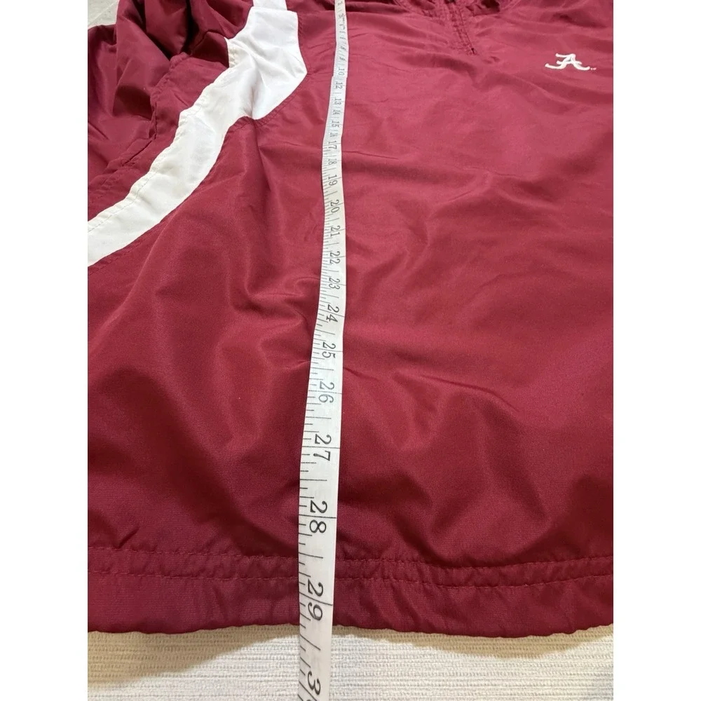 NCAA Alabama Crimson Tide 1/4 Zip Cord Pullover Windbreaker Jacket Men's Large